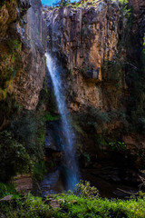 Fototapeta na wymiar Waterfall in mountains, Lesotho, Africa