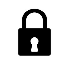 lock icon in trendy flat style isolated Security symbol for your web site design, logo, app, UI. Vector illustration, isolated on white background. © chathuporn