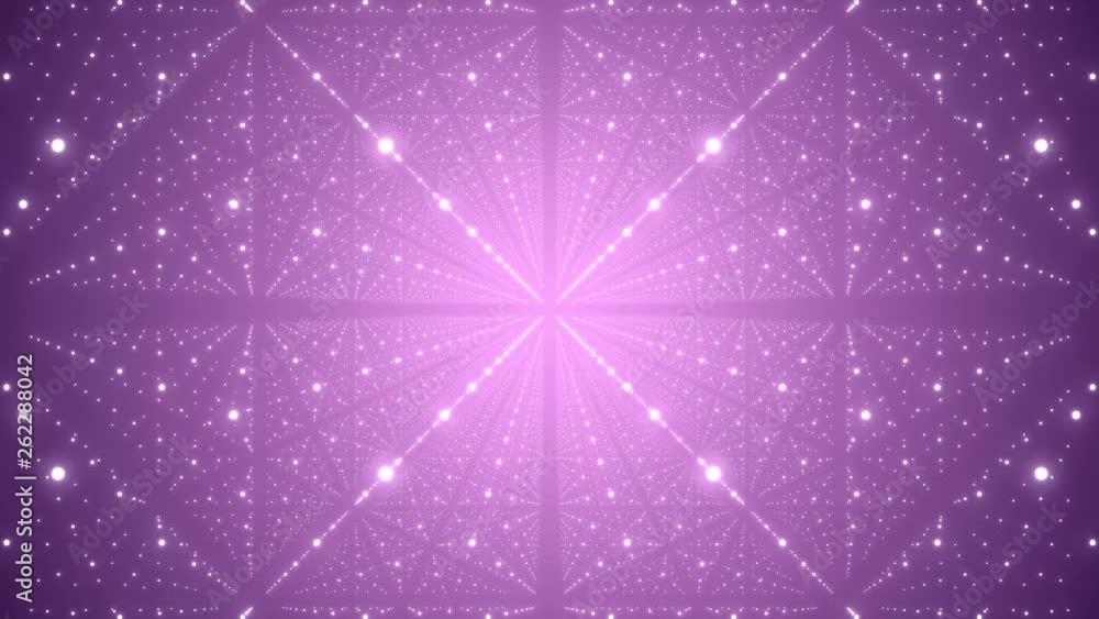 Aufkleber Universe abstract illustration. Infinite space background. Futuristic stardust. 3D rendering. Seamless loop.