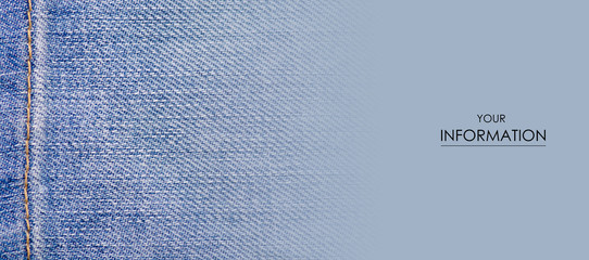 Blue jeans fabric cloth material texture textile macro pattern blur background