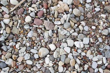 Pebble on the beach background