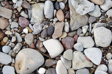 Pebble on the beach background