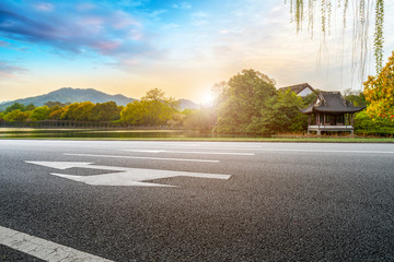 Road and Natural Landscape Landscape