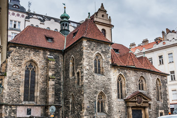Fototapeta na wymiar The Church of St. Martin in the Wall, Old Town, Prague