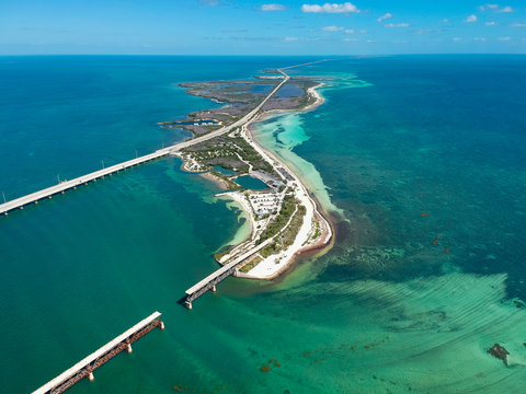 Road 1 to Key West in Florida Keys, USA