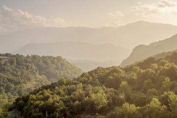 The majestic mountains on a sunny day (region Tzoumerka, Epirus, Greece)