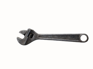  photo of one  wrench isolated on white background