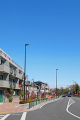 きれいな住宅街の景色