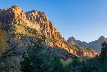 Scenic Zion National Park Landscape