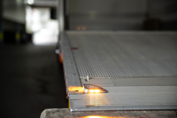 Laderampe eine Umzugswagens