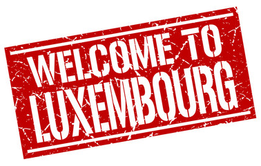 welcome to Luxembourg stamp