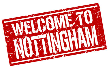 welcome to Nottingham stamp