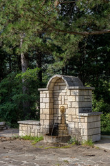 Source in the mountains (region Tzoumerka, Greece, mountains Pindos).