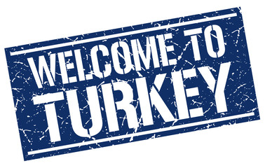 welcome to Turkey stamp