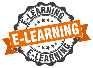 Fototapeta premium e-learning stamp. sign. seal