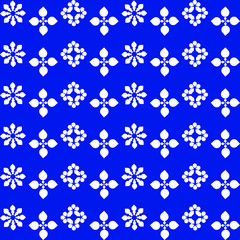 Fototapeta na wymiar seamless pattern on dark blue background with snowflakes
