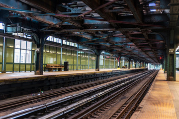 Fototapeta na wymiar New York City Subway in Coney Island Beach, New York City, USA