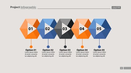 Five Steps Strategy Slide Template 4