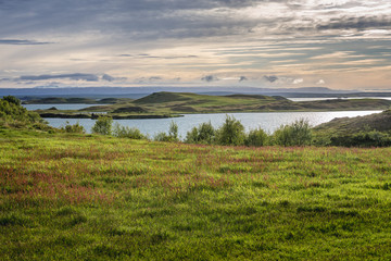 Myvatn lake in Iceland
