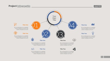 Four Points Workflow Slide Template
