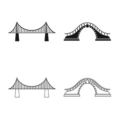 Vector illustration of connection and design logo. Set of connection and side stock vector illustration.