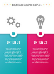 Concept of a colorful infographic with business icons - infographic template. Vector
