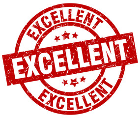 excellent round red grunge stamp