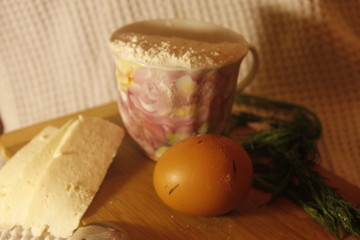 Easter still life with egg