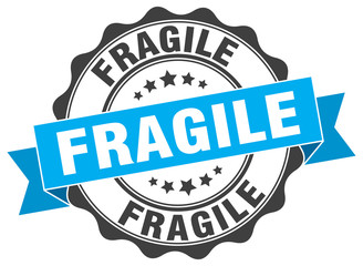 fragile stamp. sign. seal