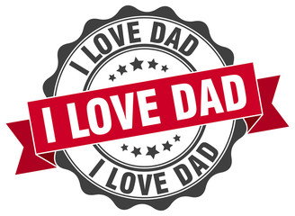 i love dad stamp. sign. seal