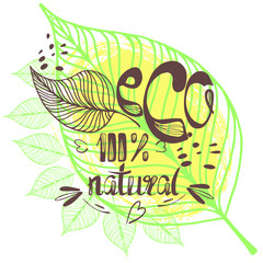 eco icon natural vector eps 10