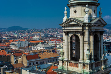 budapest top view from st stephen's basilica