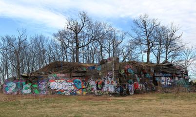 Quincy Quarries Reservation near Boston, Massachusetts, the place where America large scale granite...