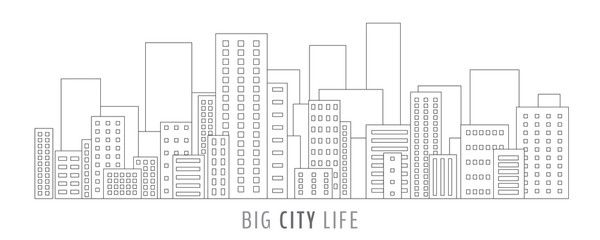 City scape outline