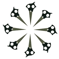 realistic gray scissors vector art