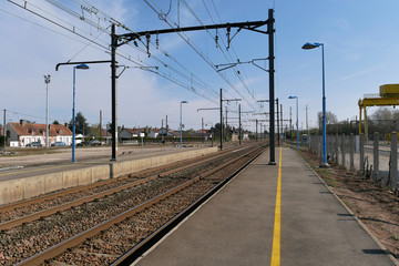 Railway station with plateform