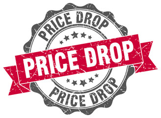 price drop stamp. sign. seal