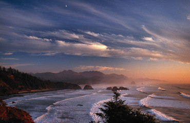 Winter Sunset, Cannon beach, OR