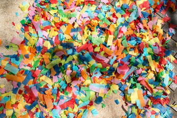 festive colorful confetti