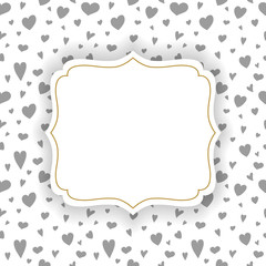 Cute hand drawn hearts - love concept. Mother's Day, Women's Day and Valentine's Day. Vector