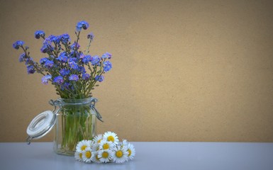 bouquet floral de myosotis de printemps