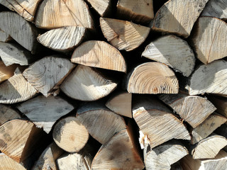 Fototapeta premium Stacks of firewood