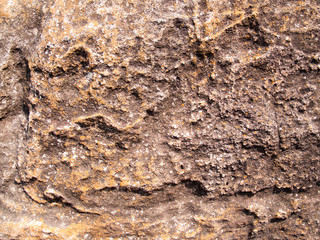 The texture of stone used for background images, Surface of stone brown color