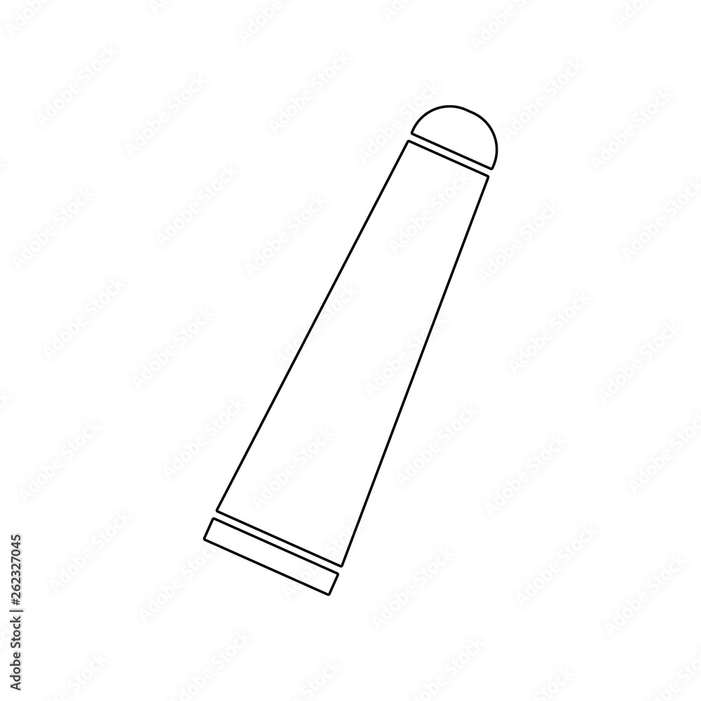 Poster a tube of cream icon. element of barber for mobile concept and web apps icon. outline, thin line ico