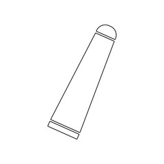 a tube of cream icon. Element of Barber for mobile concept and web apps icon. Outline, thin line icon for website design and development, app development