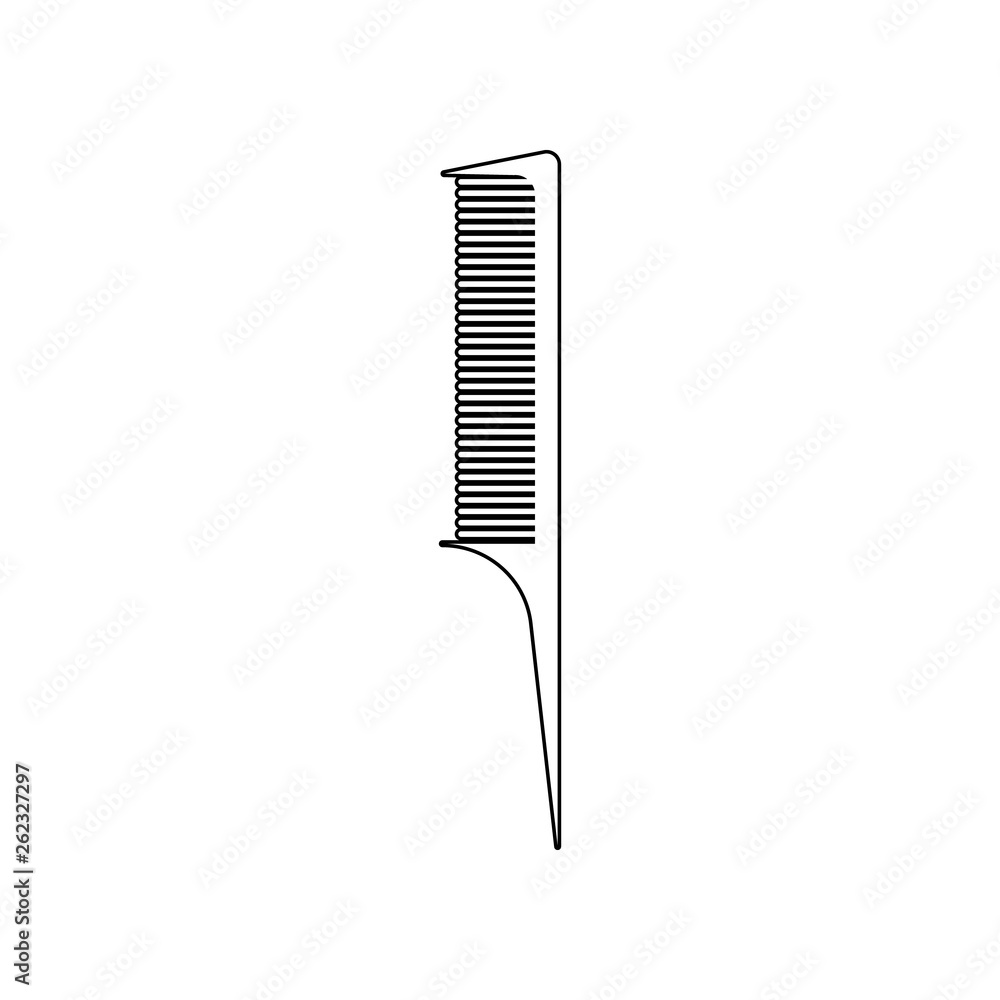 Aufkleber comb of a hairdresser icon. element of barber for mobile concept and web apps icon. outline, thin li