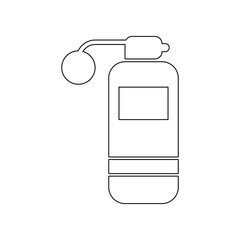 perfume with sprayer icon. Element of Barber for mobile concept and web apps icon. Outline, thin line icon for website design and development, app development