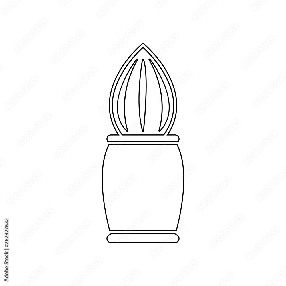 Poster shaving brush icon. element of barber for mobile concept and web apps icon. outline, thin line icon 