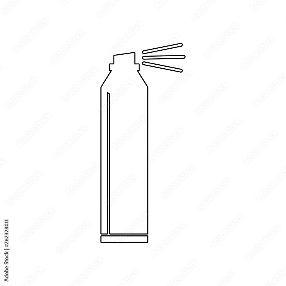 Aufkleber hair spray icon. element of barber for mobile concept and web apps icon. outline, thin line icon for
