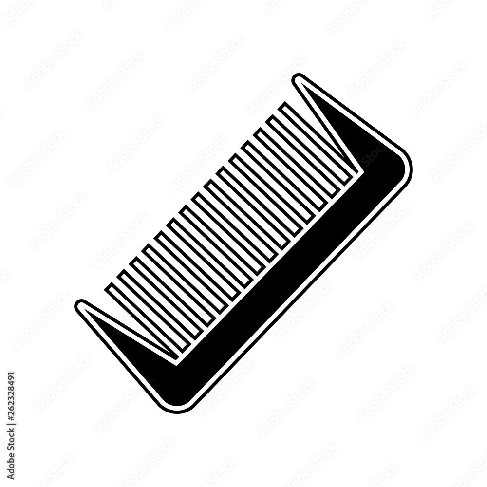 Poster comb icon. element of bathroom for mobile concept and web apps icon. glyph, flat icon for website de